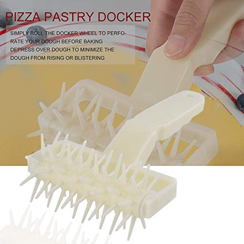 RoseYary Tarta de Pizza de plástico Pastelería Masa Docker Rodillo de Pizza Masa para Hornear Herramienta para Hornear