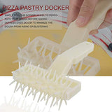 RoseYary Tarta de Pizza de plástico Pastelería Masa Docker Rodillo de Pizza Masa para Hornear Herramienta para Hornear