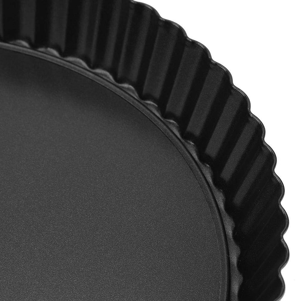 Bandeja de tarta extraíble, utensilios para hornear pizza antiadherente de 9 pulgadas Bandeja de tarta de fondo suelta extraíble Bandeja de placa Bandeja de fondo suelta