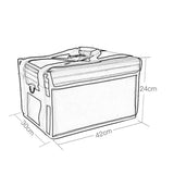 Bolsa de pizza de 25 litros, Incubadora de papel de aluminio a prueba de agua, Paquete para calentar el almuerzo, Paquete de aislamiento para llevar, 5 colores disponibles, Tamaño: 16.5in × 11.8in × 9