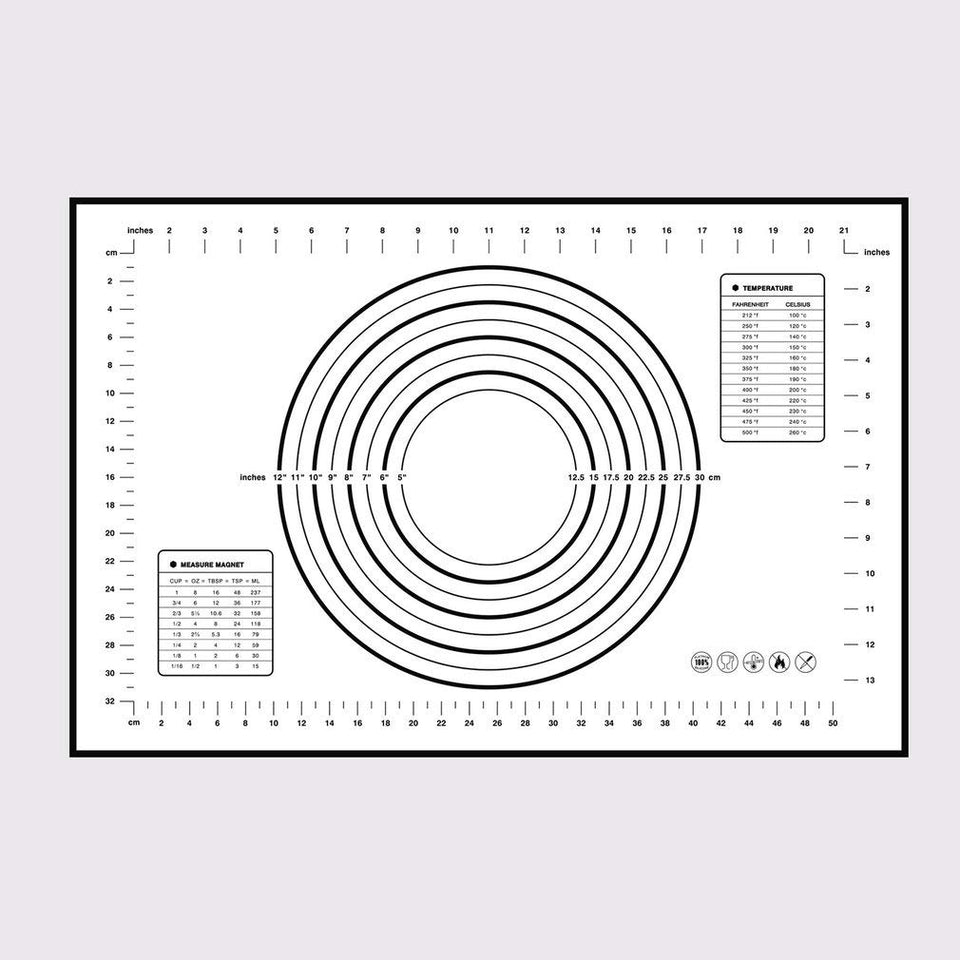 Estera de Silicona para Hornear Pizza Masa para Hacer Masa Pastelería Utensilios de Cocina Utensilios de Cocina Utensilios para Hornear Accesorios para amasar
