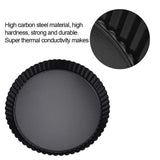 Bandeja de tarta extraíble, utensilios para hornear pizza antiadherente de 9 pulgadas Bandeja de tarta de fondo suelta extraíble Bandeja de placa Bandeja de fondo suelta
