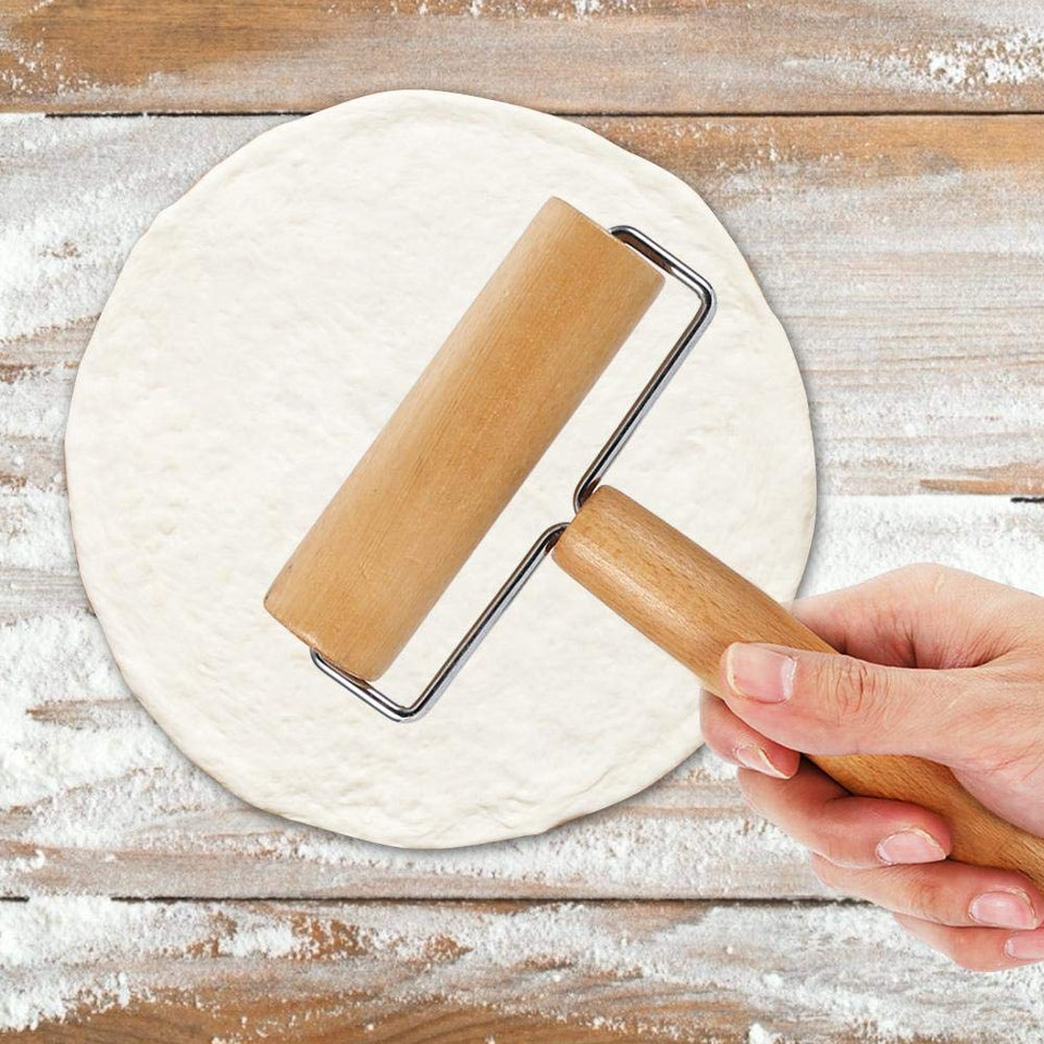 Rodillo de madera para repostería y pizza, utensilios de cocina, estilo2, 1
