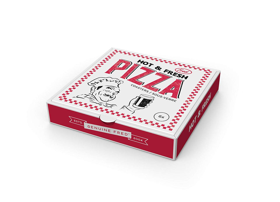Fred 5228954 - Posavasos de pizza para bebidas, varios colores