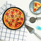 charola para hornear, 2 piezas, utensilio para hornear, 12 pulgadas, fácil de usar, charola para hornear pizza antiadherente
